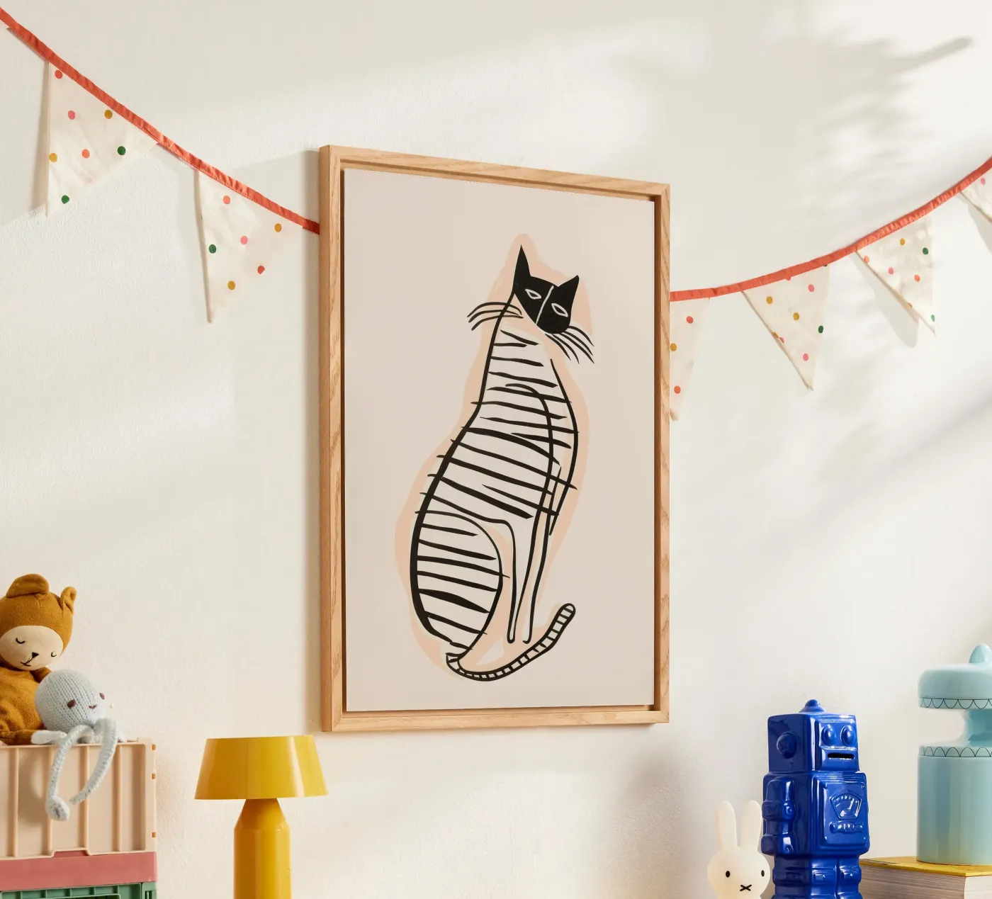 Abstract Cat in Lines plexiglass da andreas12