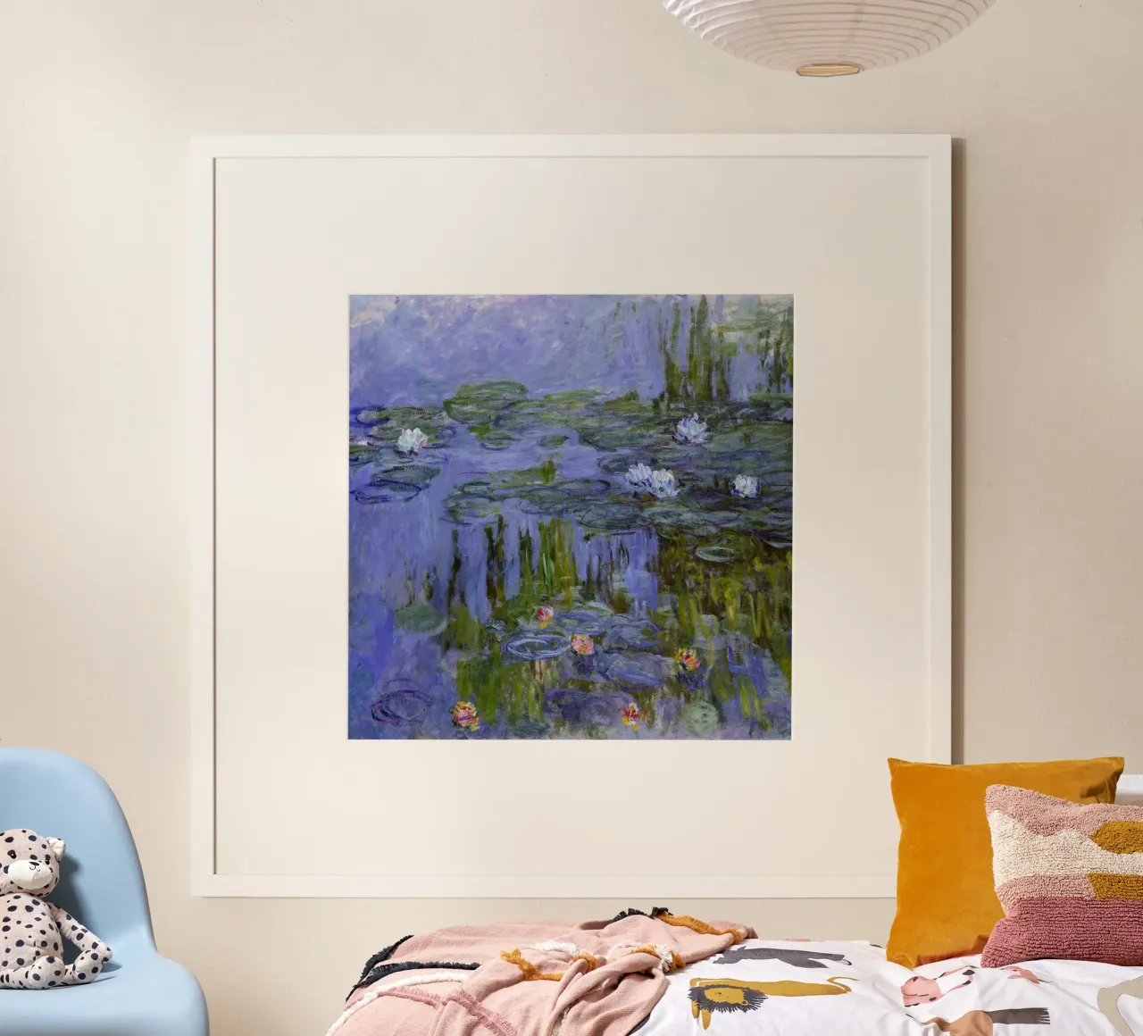 Monet - Nymphéas poster con telaio in plastica da ARTOTHEK