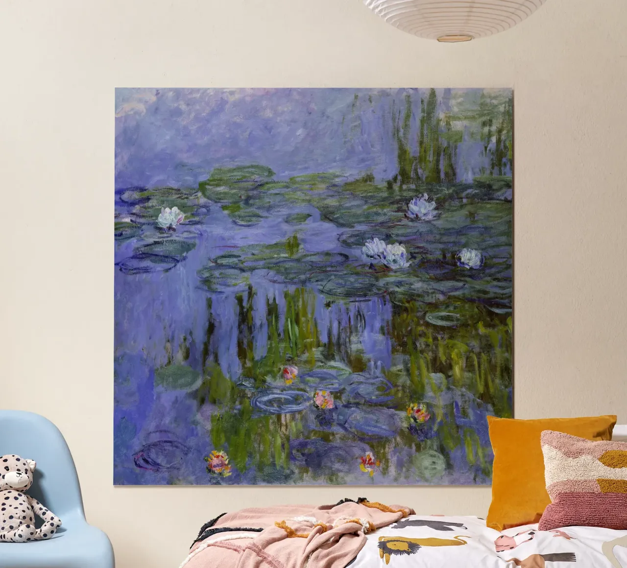 Monet - Nymphéas poster con telaio in plastica da ARTOTHEK