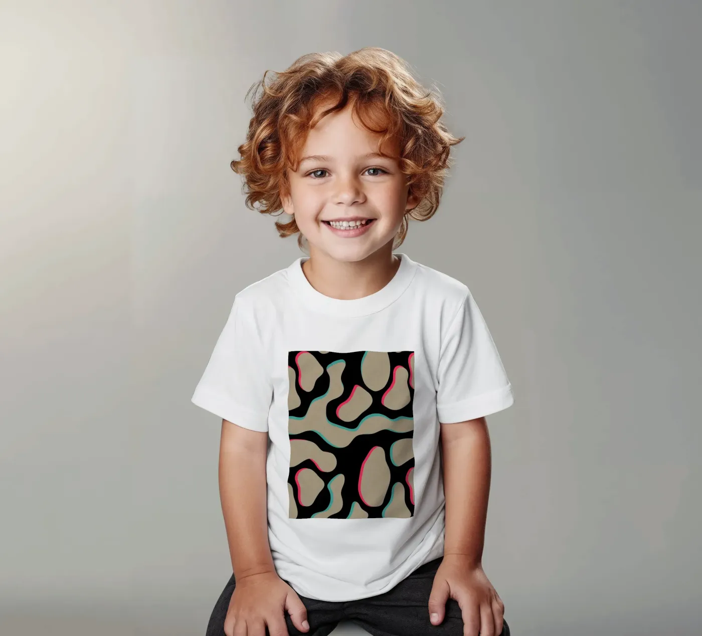 AAA24 kinder t-shirt van shellybremmer -swirls