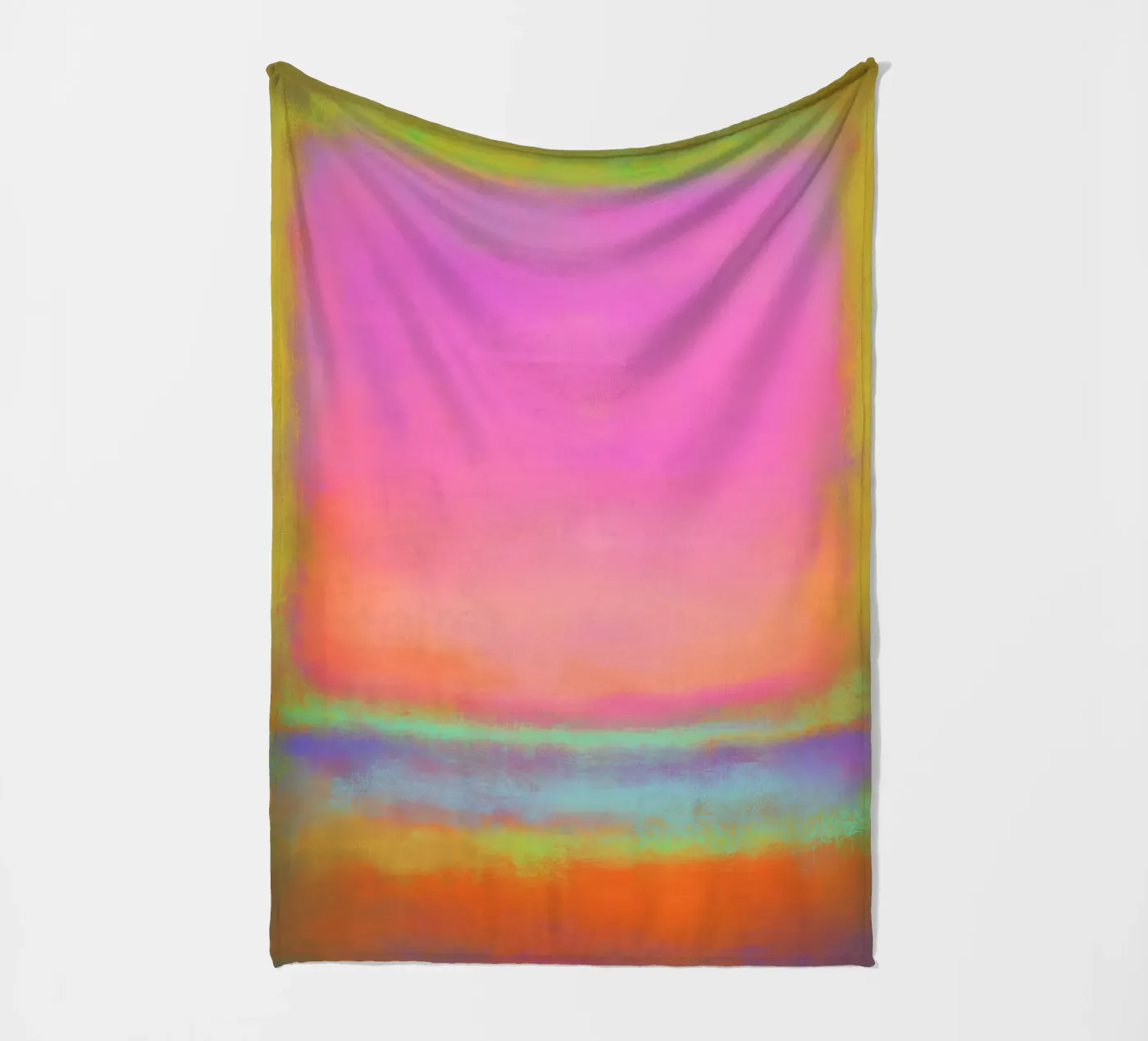 Kleurblok Echo fleecedeken van Carinaprint