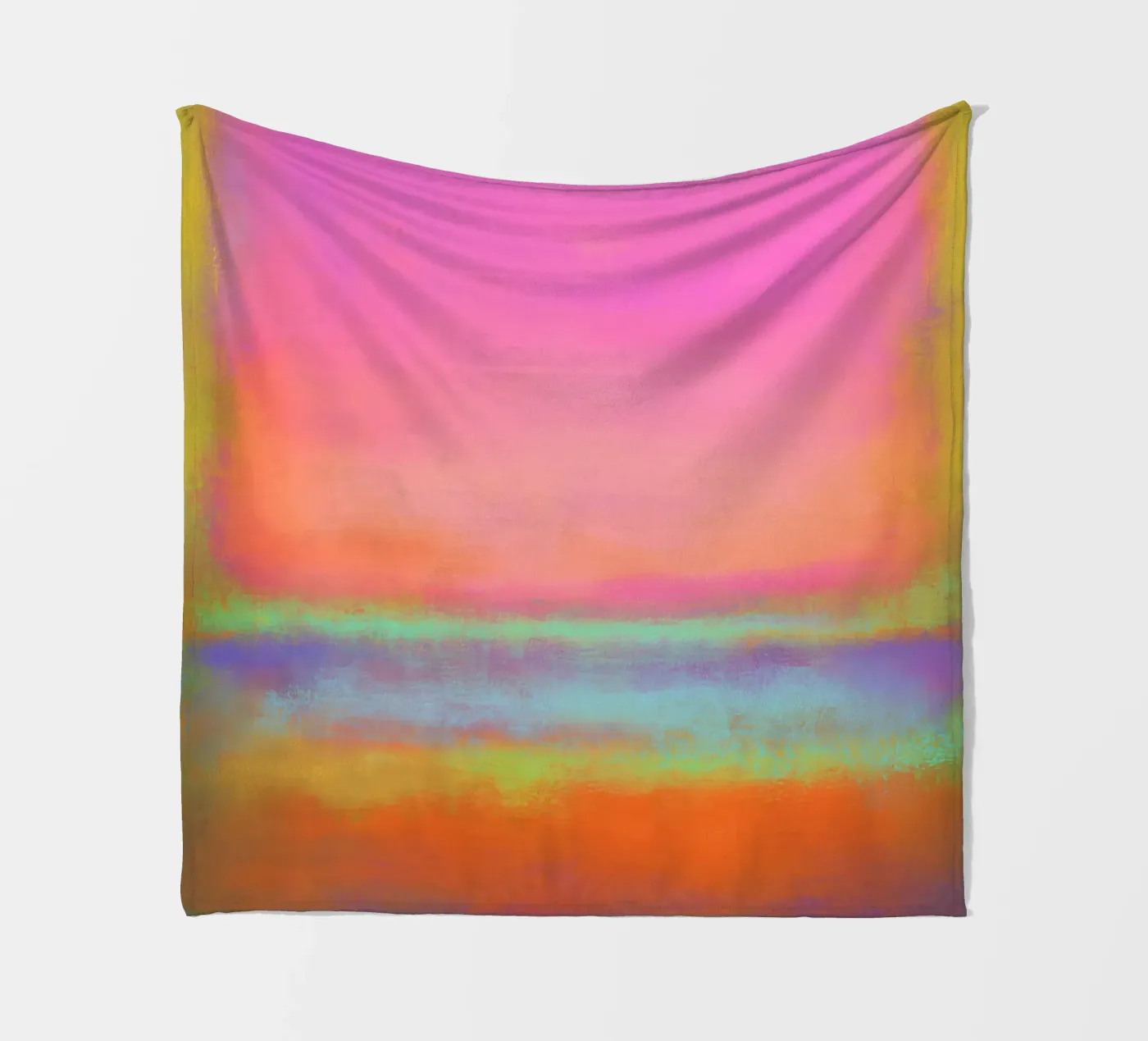 Kleurblok Echo fleecedeken van Carinaprint