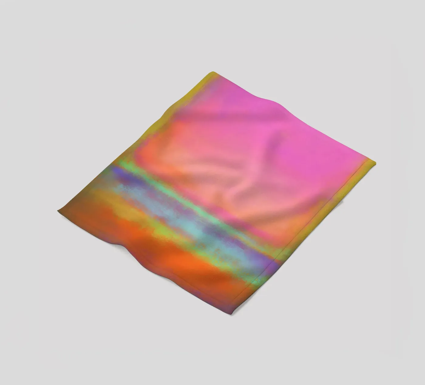 Kleurblok Echo fleecedeken van Carinaprint