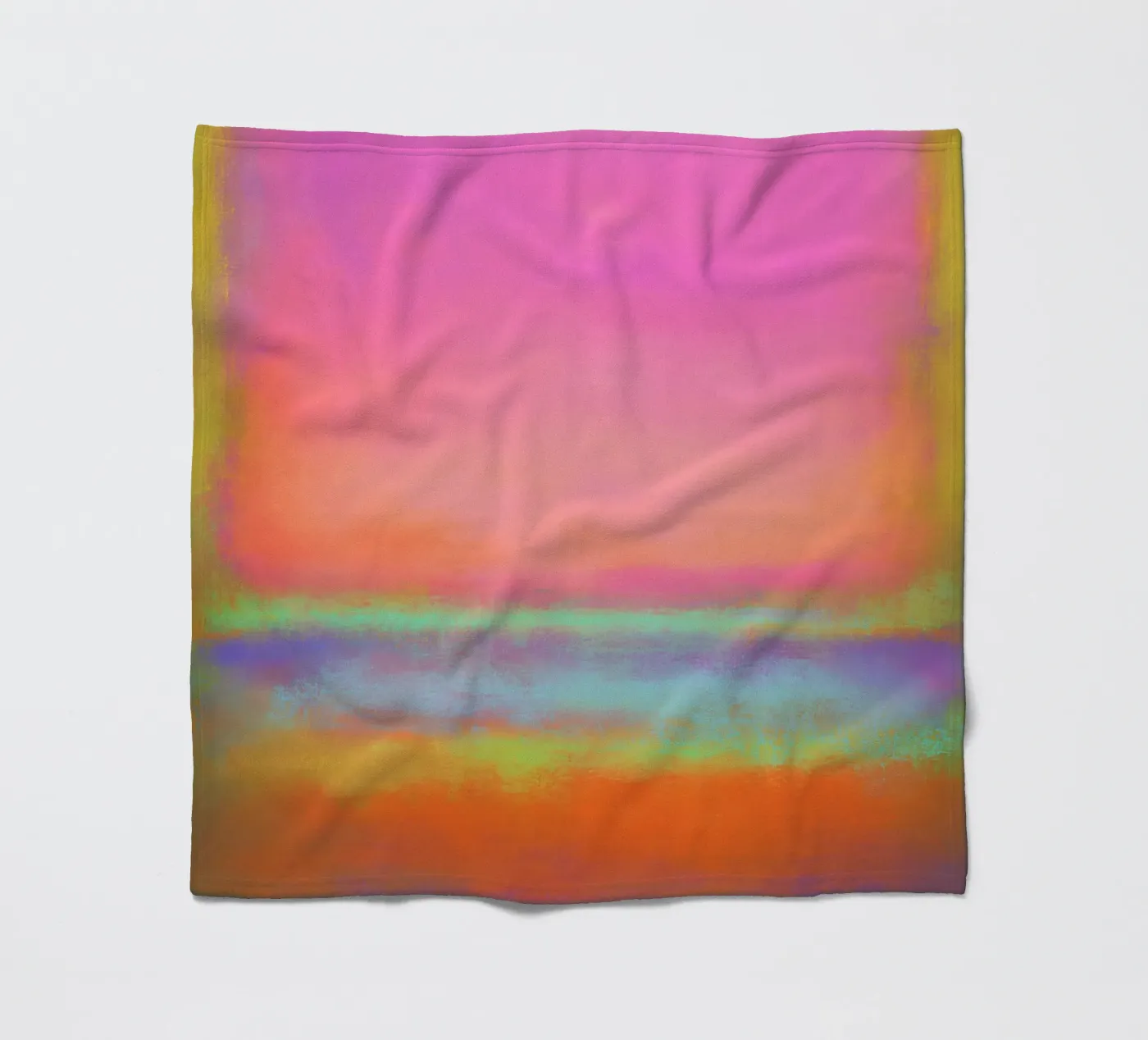 Colour block echo Fleecedecke von Carinaprint