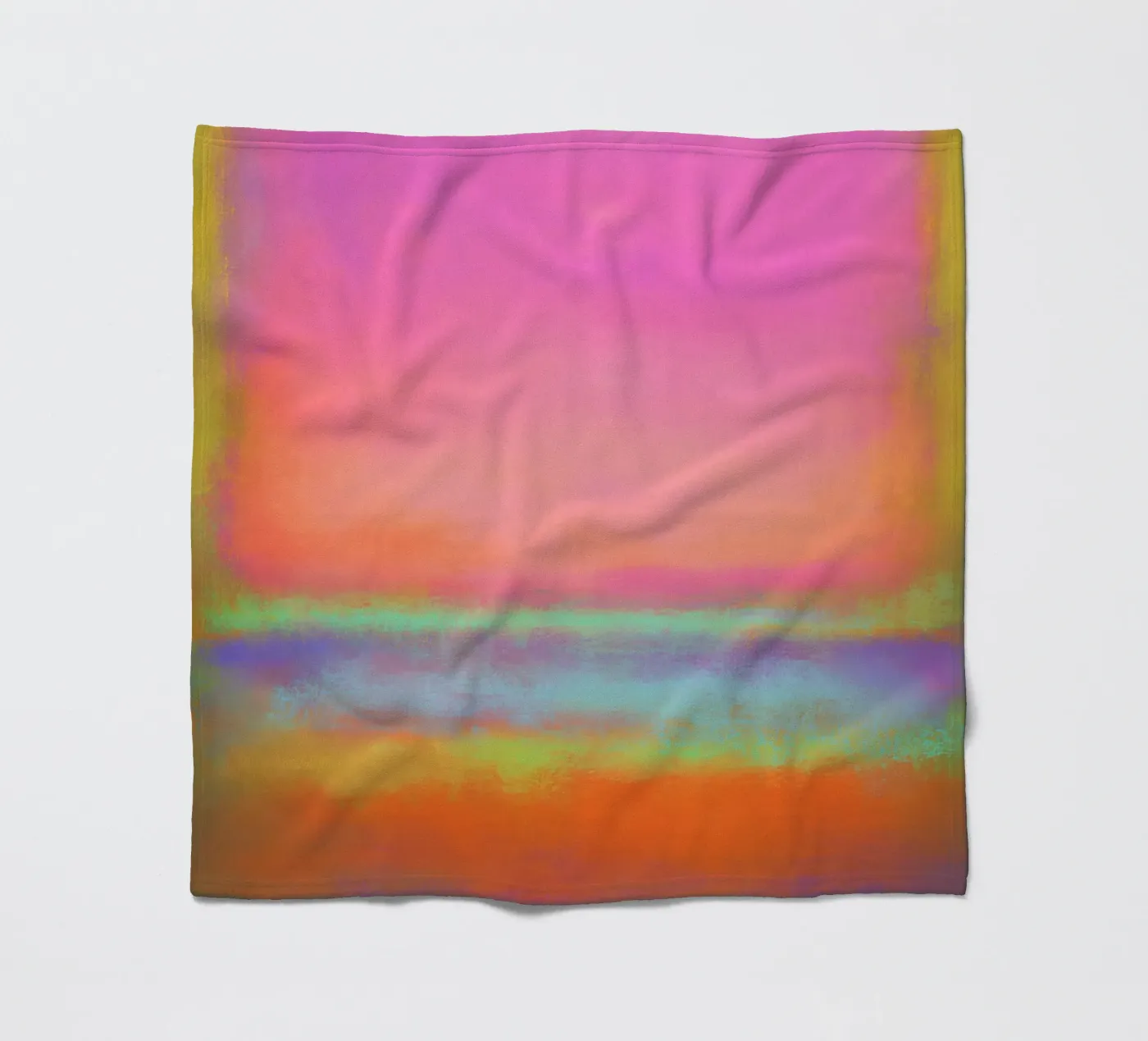 Kleurblok Echo fleecedeken van Carinaprint