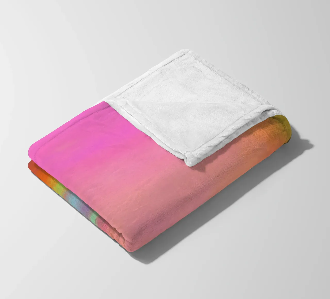 Farbblock Echo Fleecedecke von Carinaprint