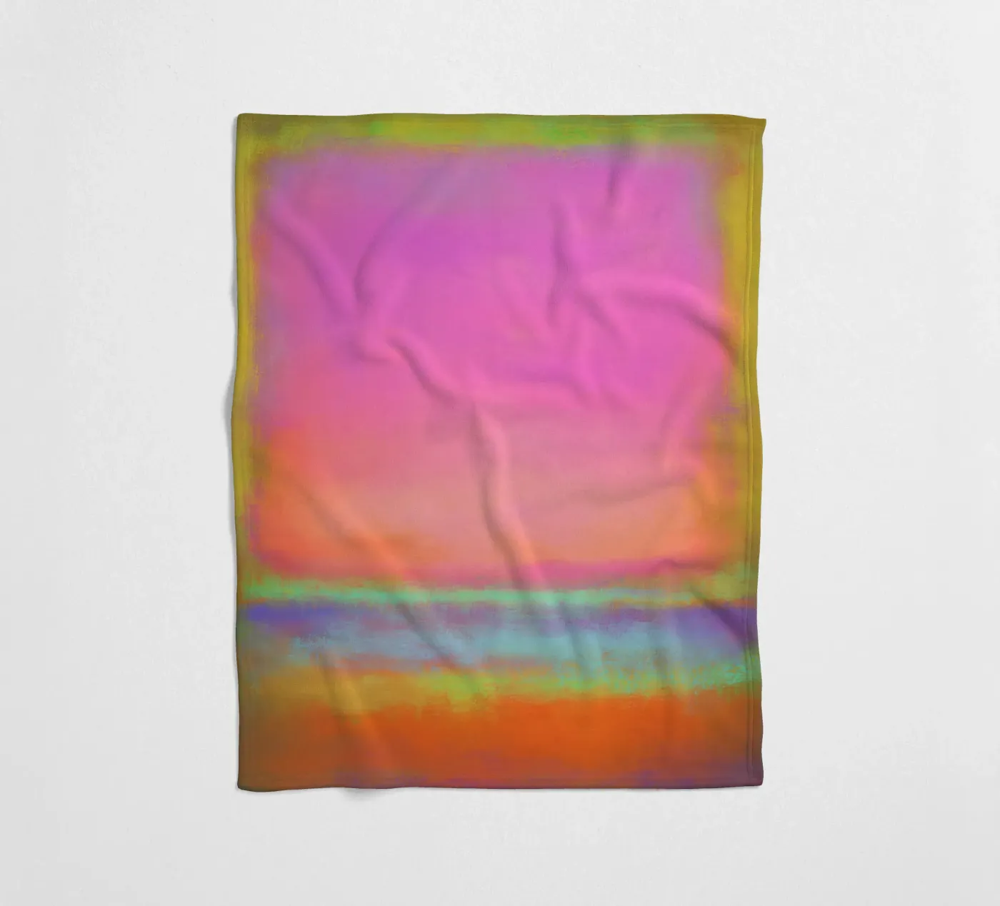 Kleurblok Echo fleecedeken van Carinaprint