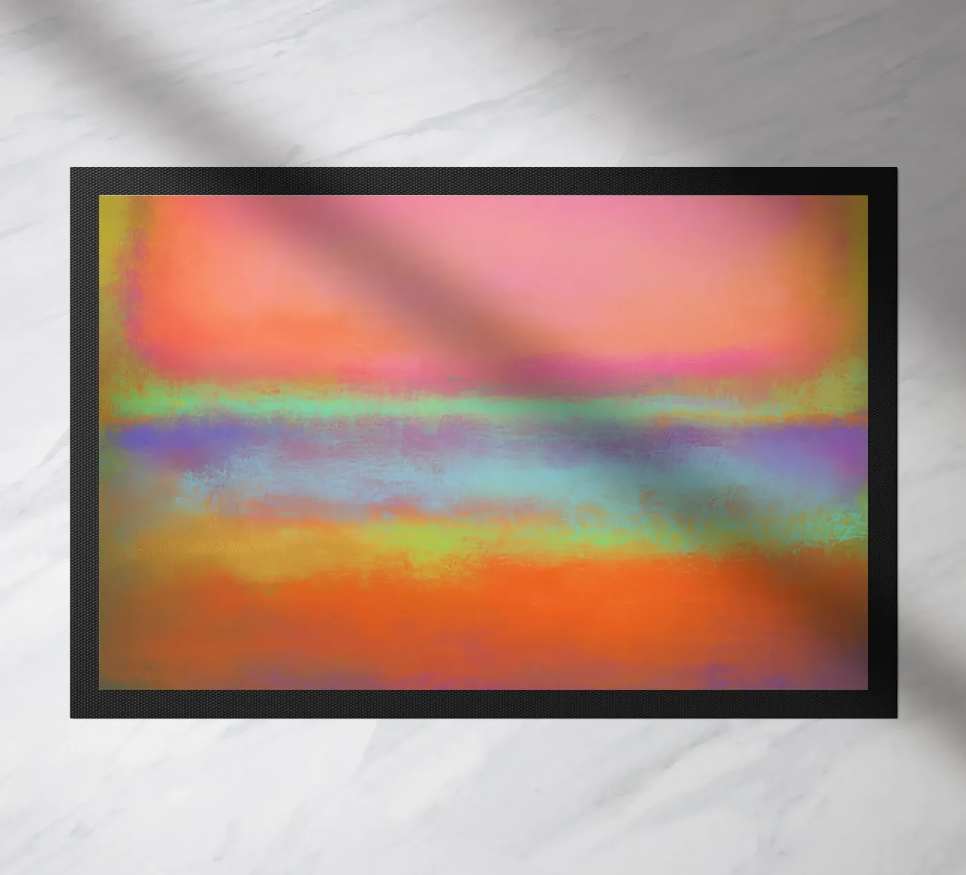 Colour block echo Fußmatte von Carinaprint