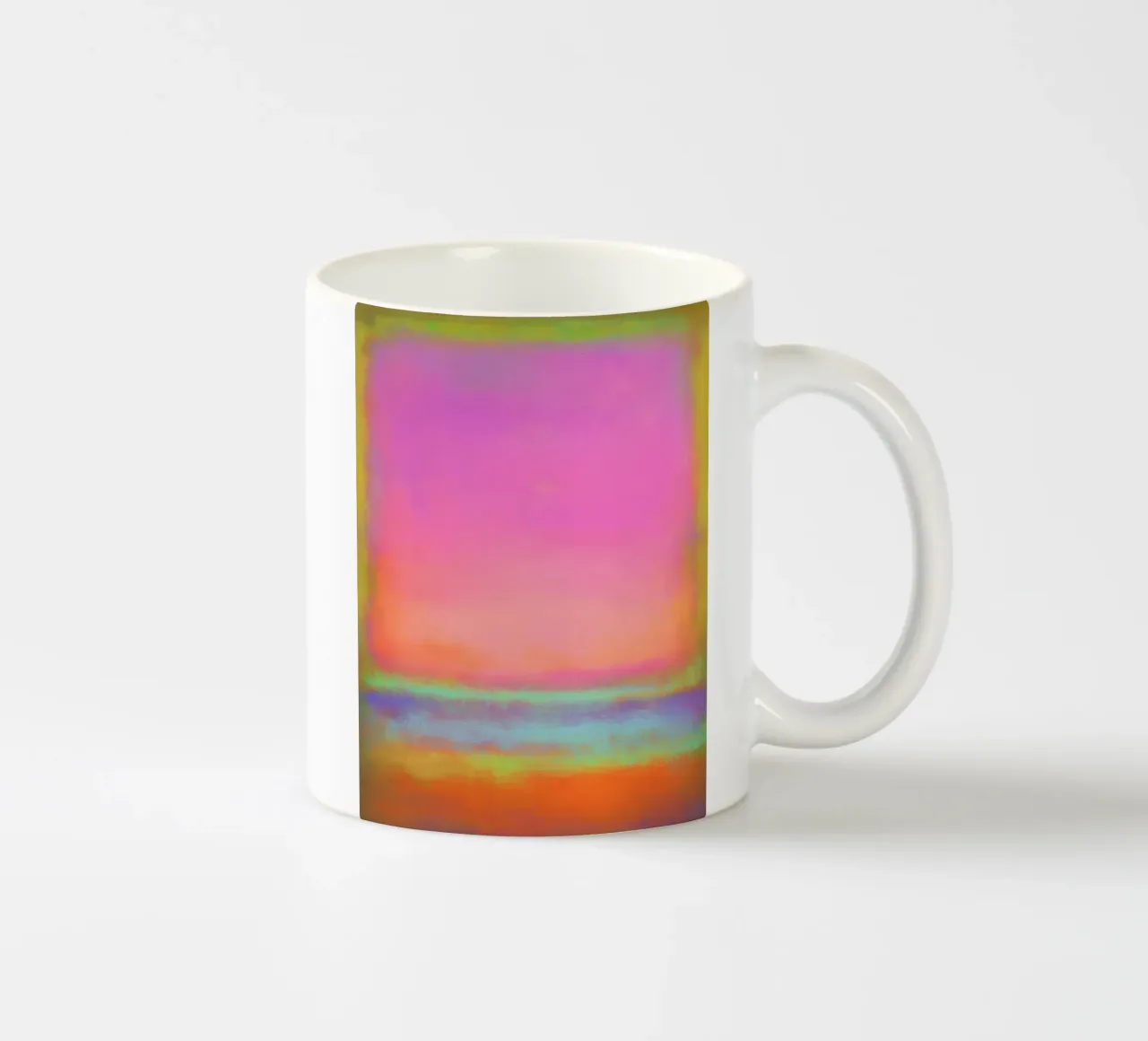 Colour block echo ceramic mug by Carinaprint