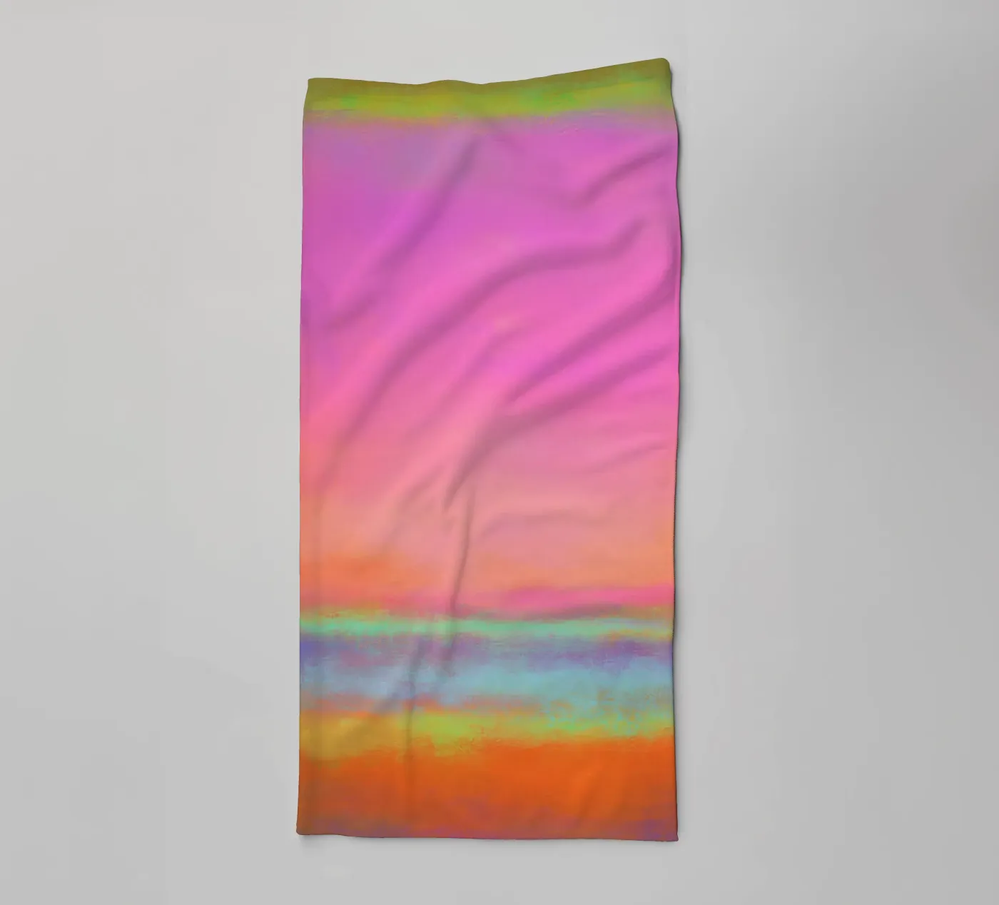 Colour block echo Handtuch von Carinaprint