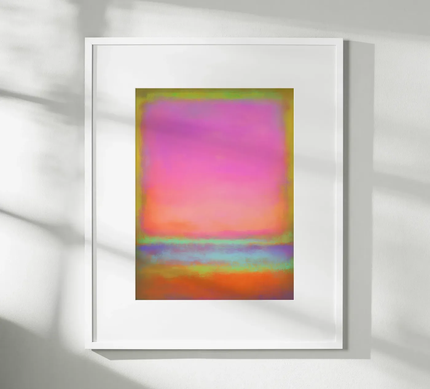 Colour block echo poster by Carinaprint