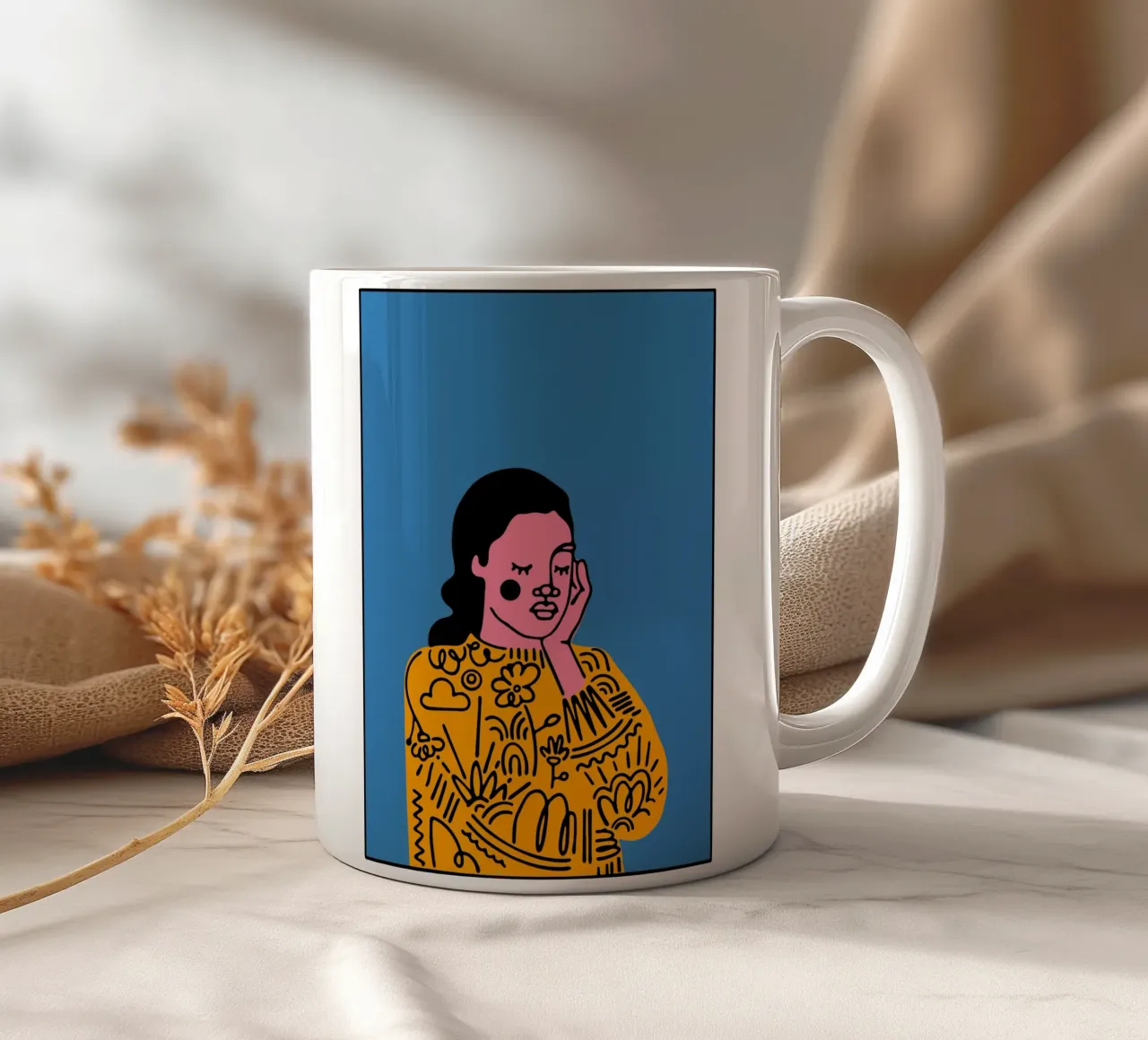 Monday tazza in ceramica da Portraits