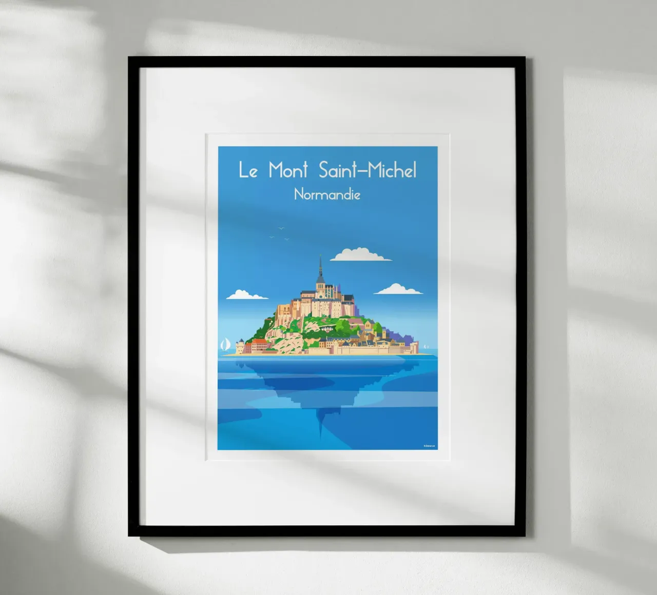 Mont saint Michel poster da Raphaël Delerue