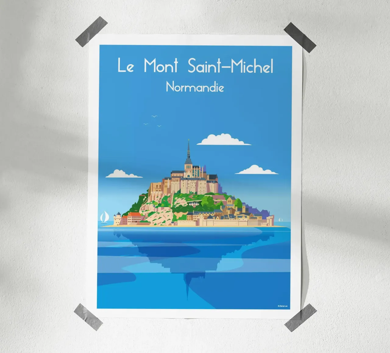 Mont saint Michel poster da Raphaël Delerue