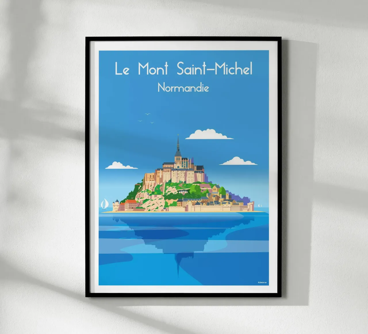 Mont saint Michel poster da Raphaël Delerue