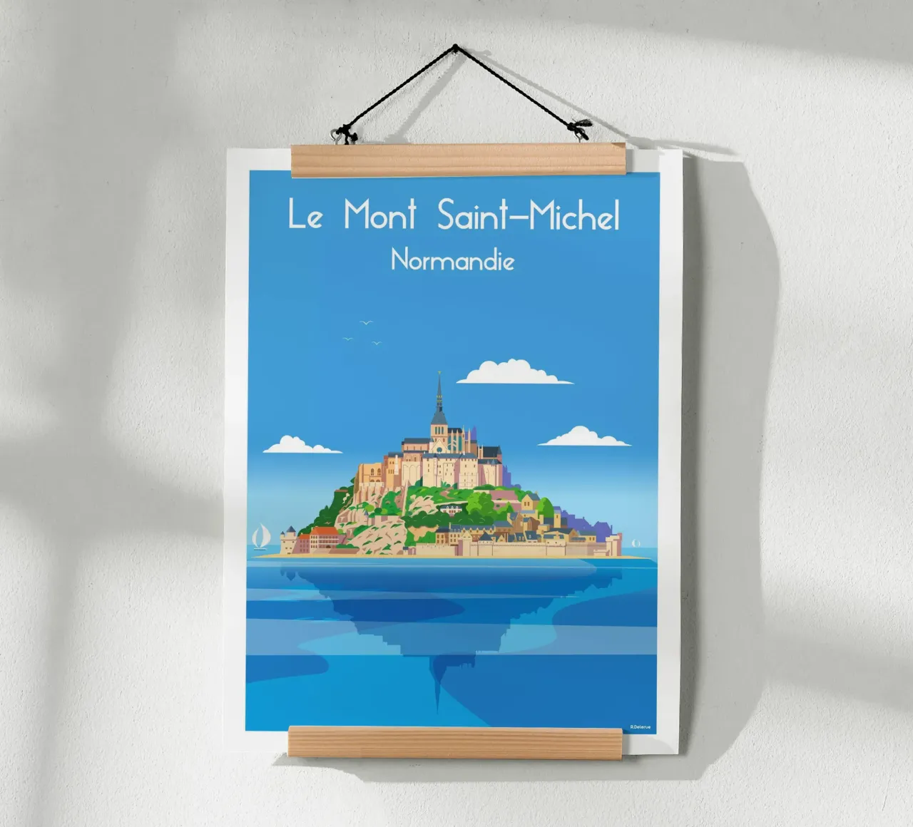 Mont saint Michel poster da Raphaël Delerue