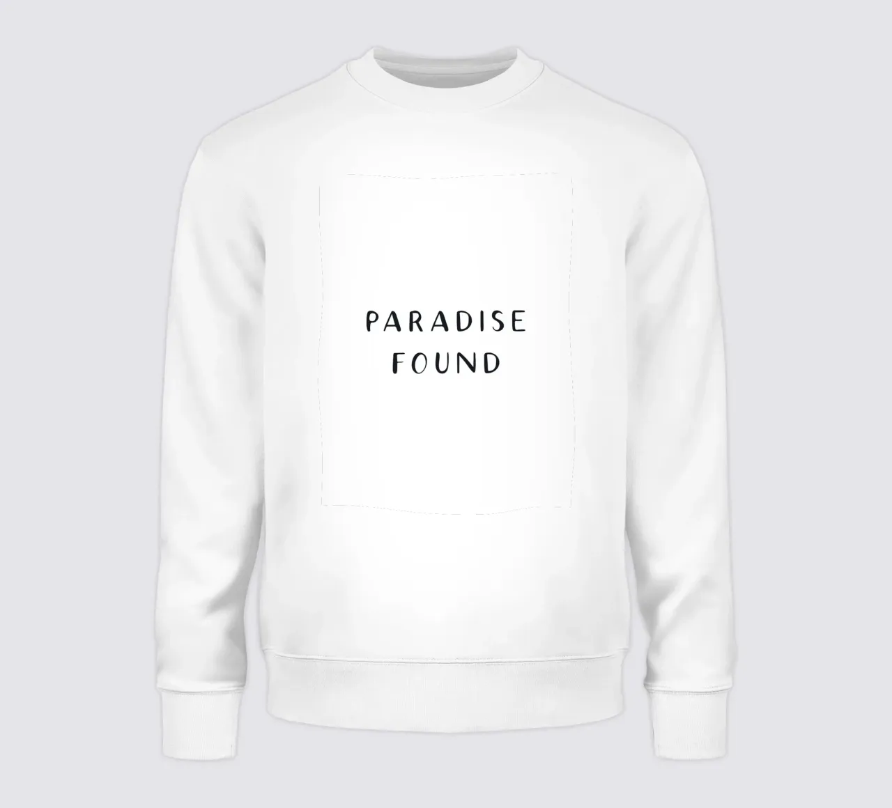Paradise Found - Design tipografico minimalista felpa da Whole©