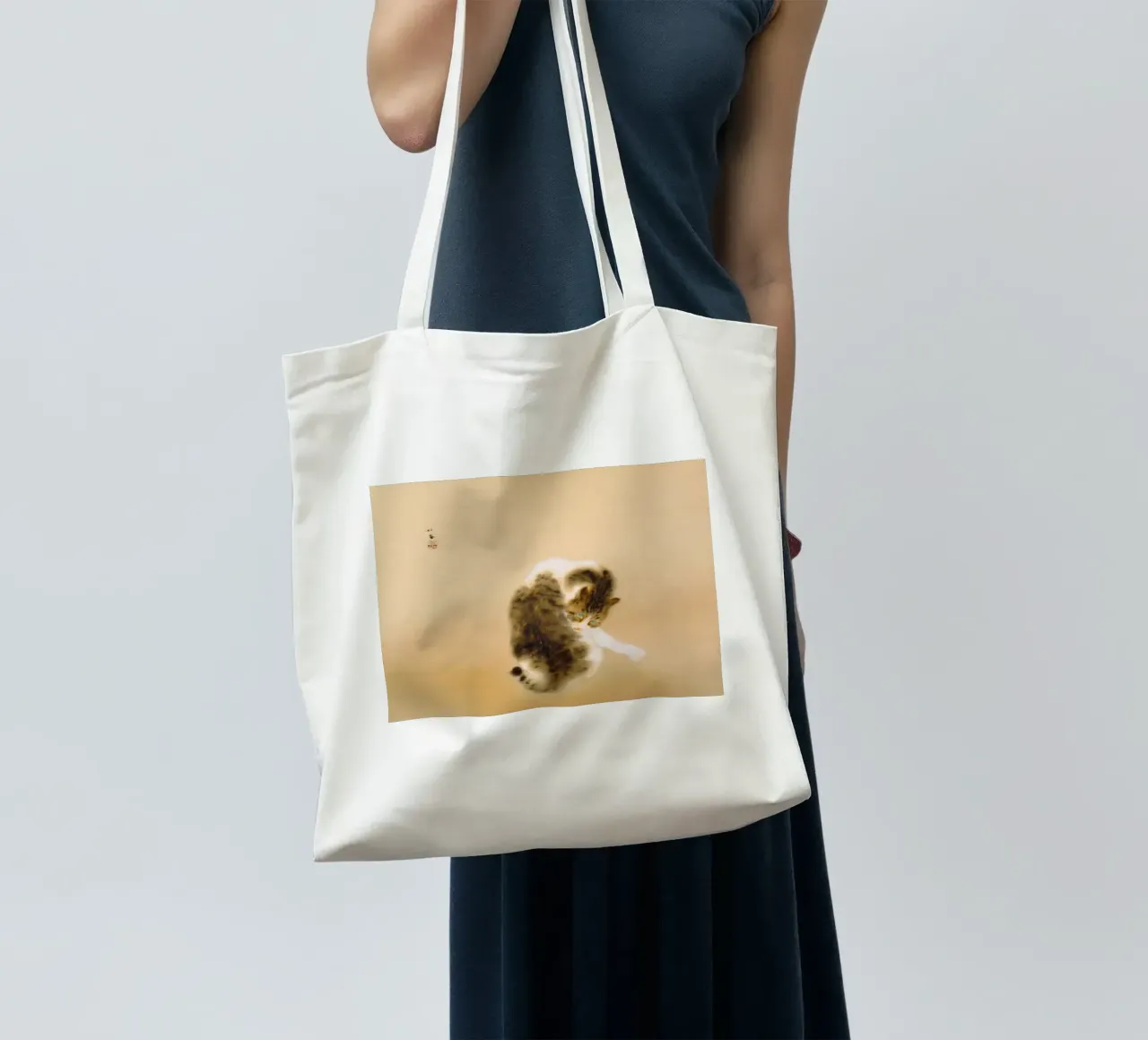 Takeuchi Seihō - Tabby Cat tote bag by ARTOTHEK