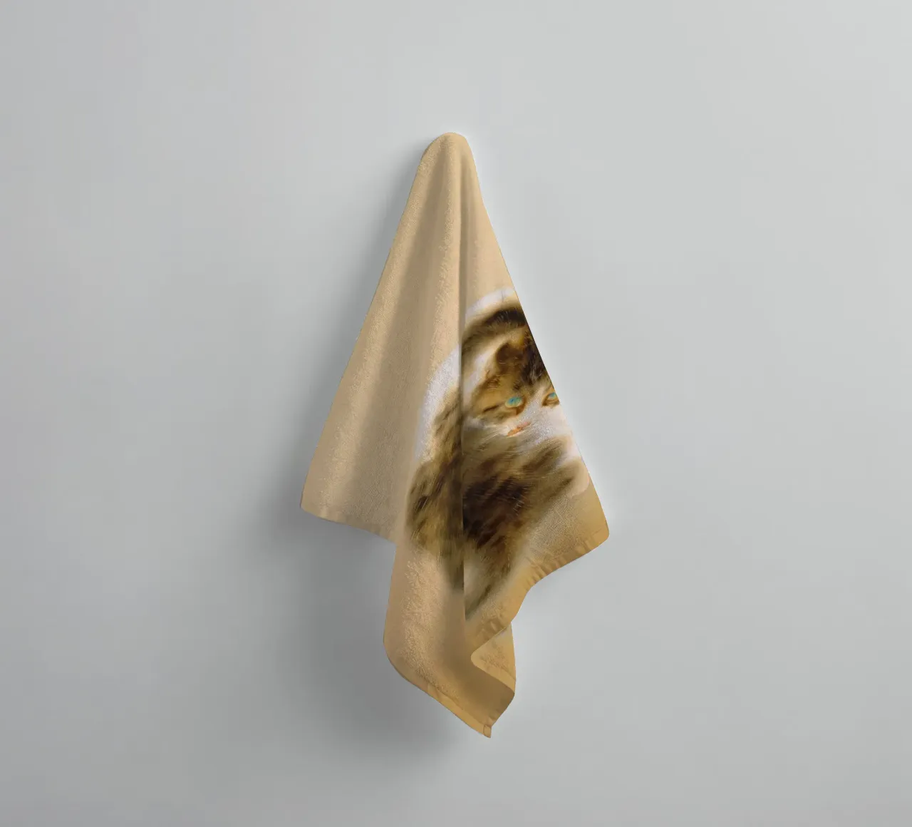 Takeuchi Seihō - Tabby Cat towel by ARTOTHEK