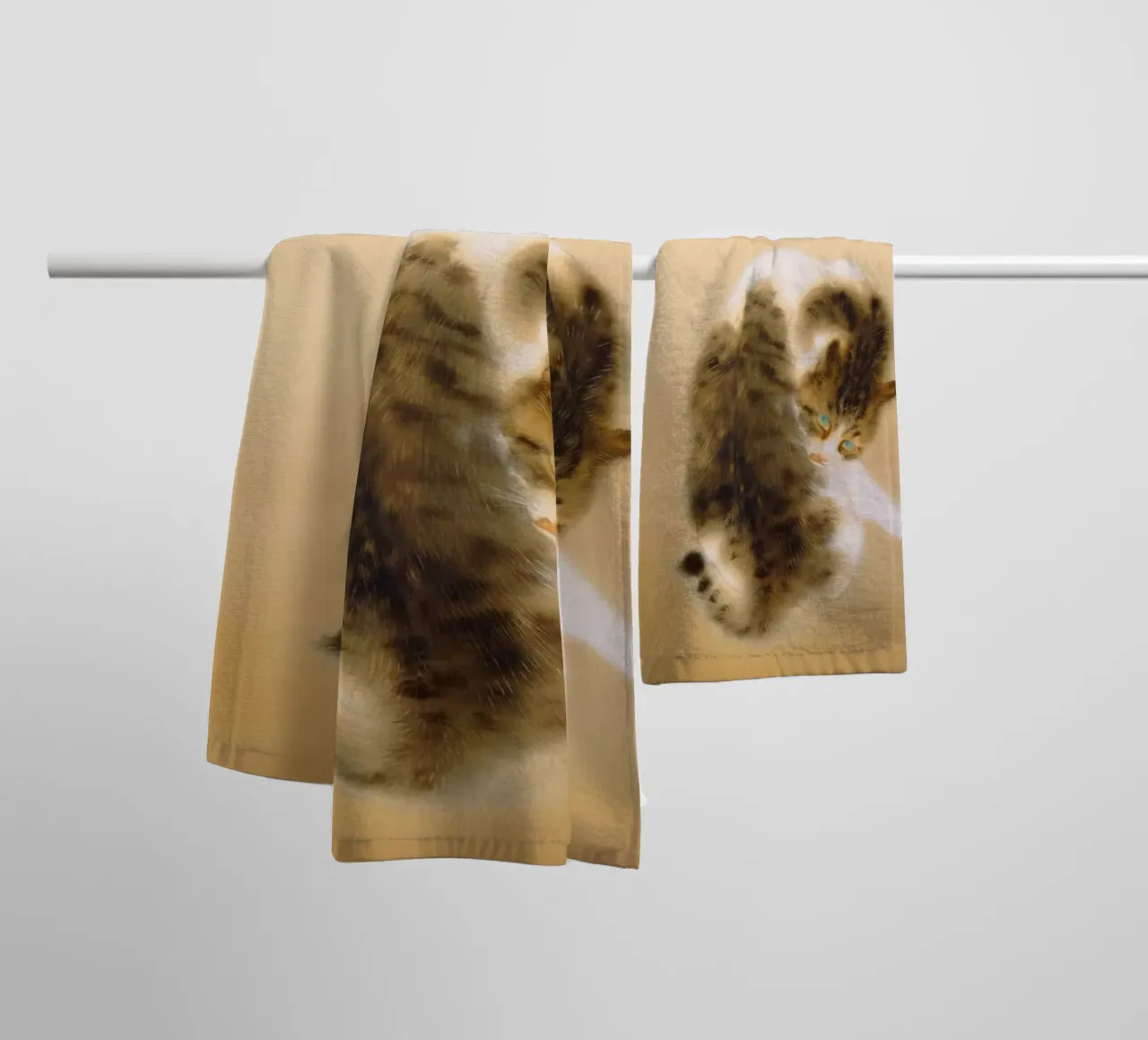 Takeuchi Seihō - Tabby Cat towel by ARTOTHEK