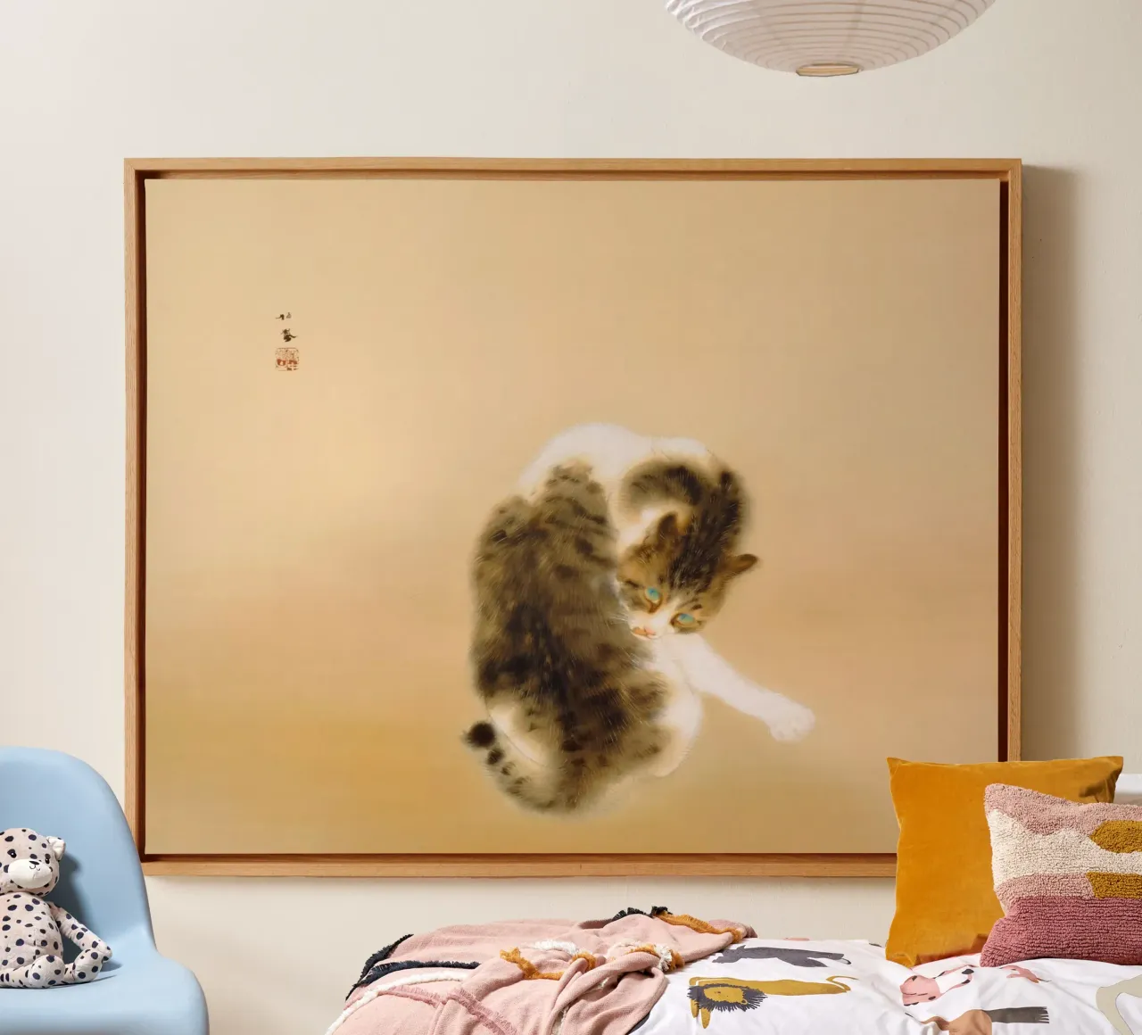 Takeuchi Seihō - Tabby Cat canvas by ARTOTHEK