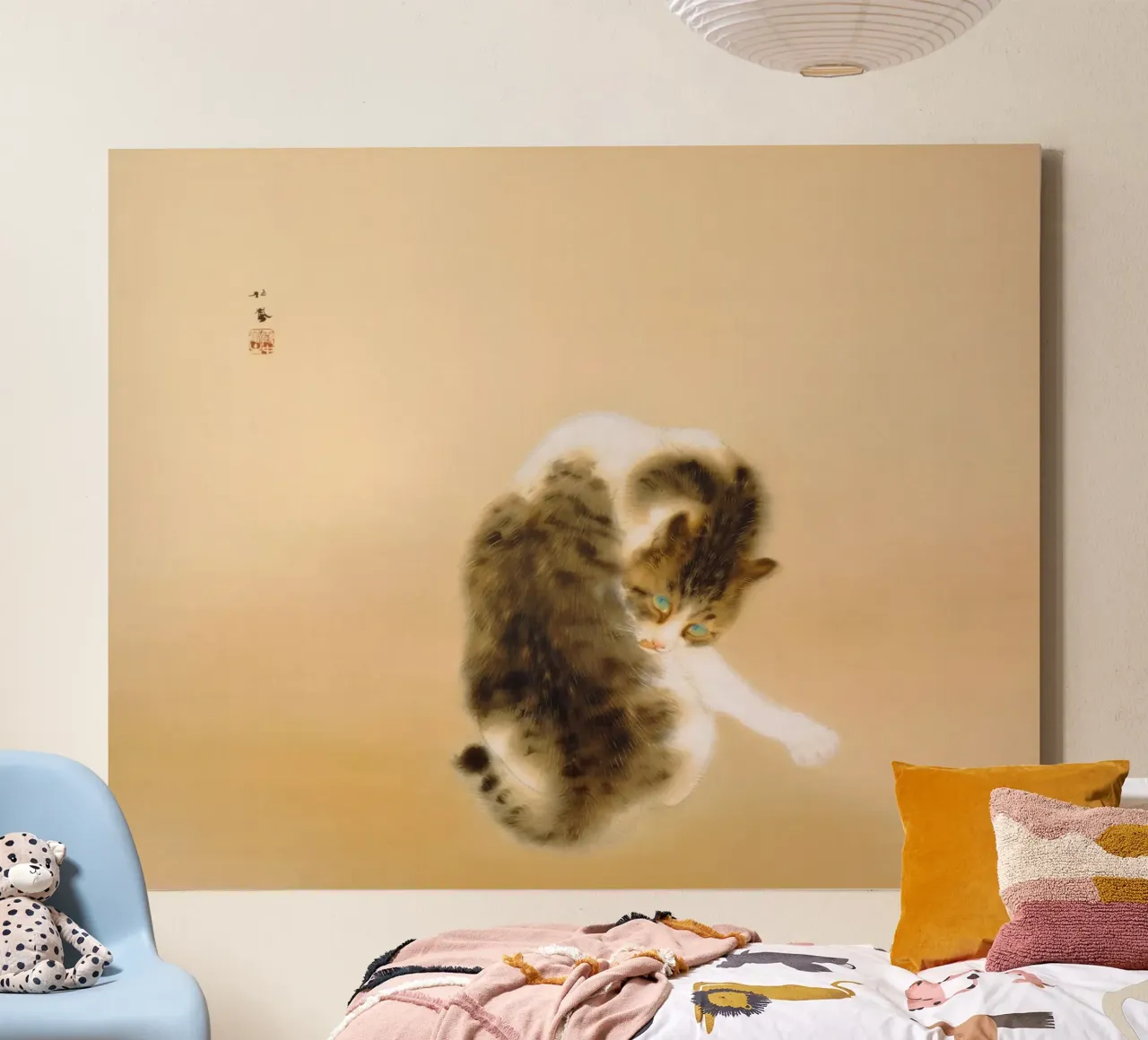 Takeuchi Seihō - Tabby Cat canvas by ARTOTHEK