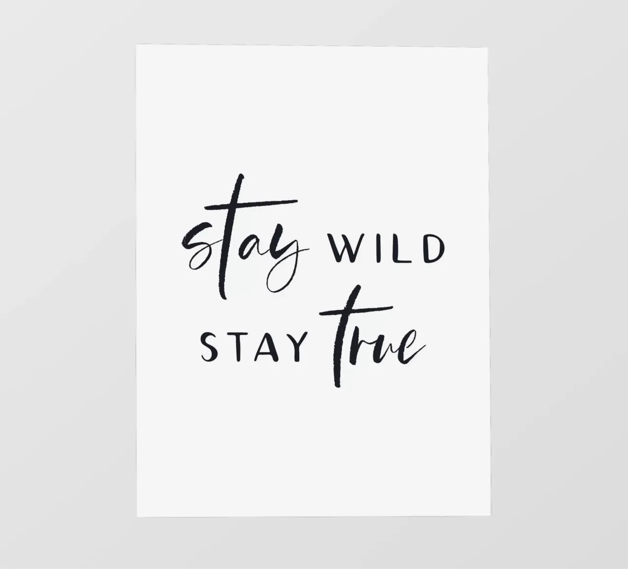 Stay Wild, Stay True - Design tipografico d'ispirazione pellicola backlit da Whole©