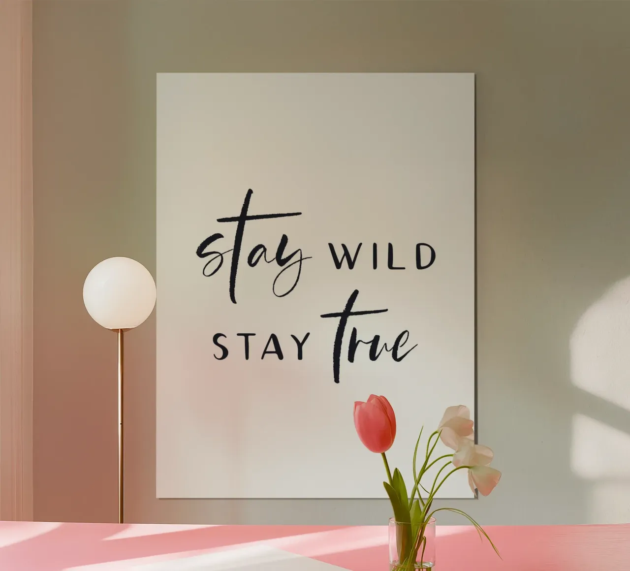 Stay Wild, Stay True - Design tipografico d'ispirazione carta hahnemühle da Whole©