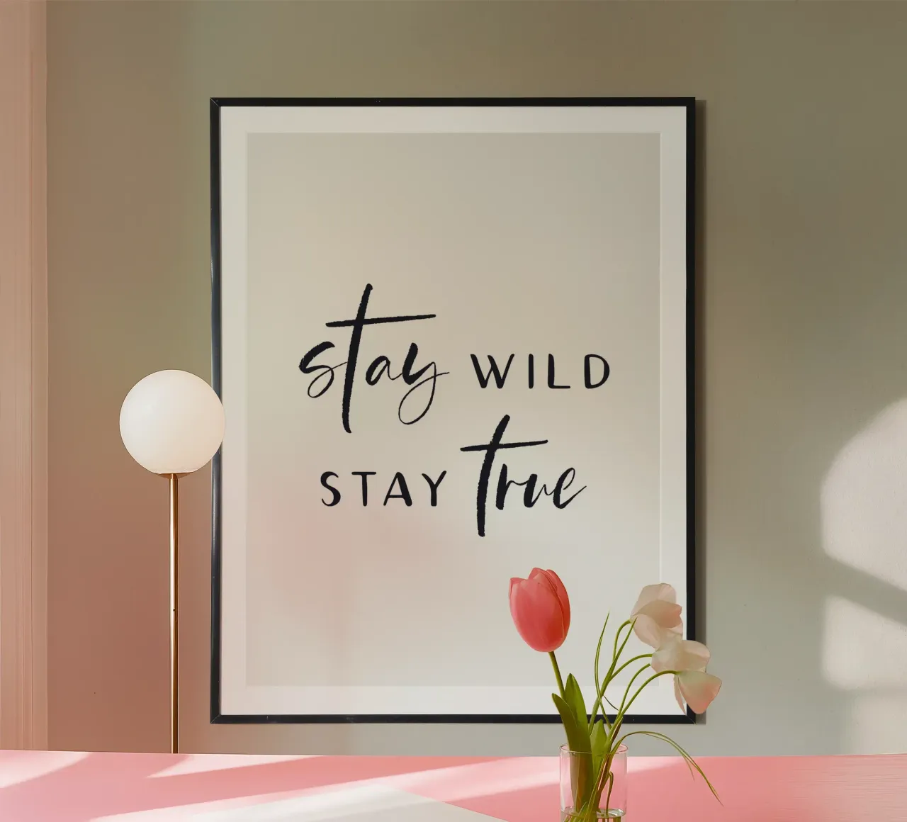 Stay Wild, Stay True - Design tipografico d'ispirazione carta hahnemühle da Whole©