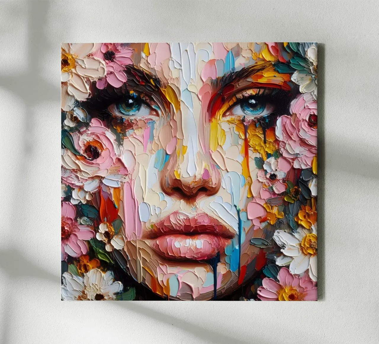 PORTRET WILDE WEIDE canvas met Baklijst van ARTOMATIC