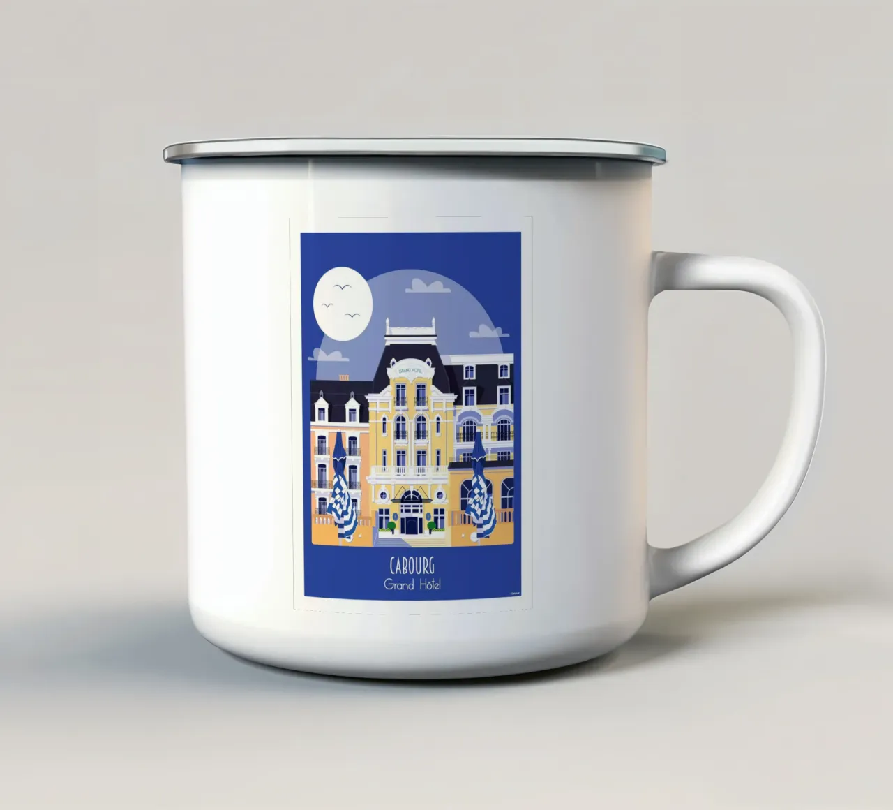 Cabourg tazza in smalto da Raphaël Delerue