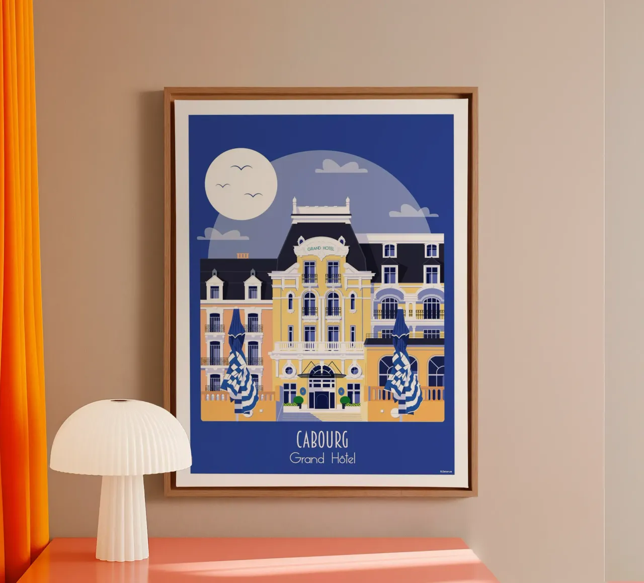 Cabourg tela con Cornice a cassetta da Raphaël Delerue