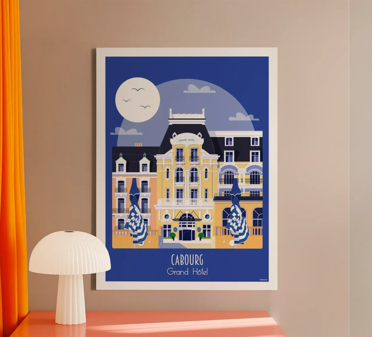 Cabourg tela con Cornice a cassetta da Raphaël Delerue