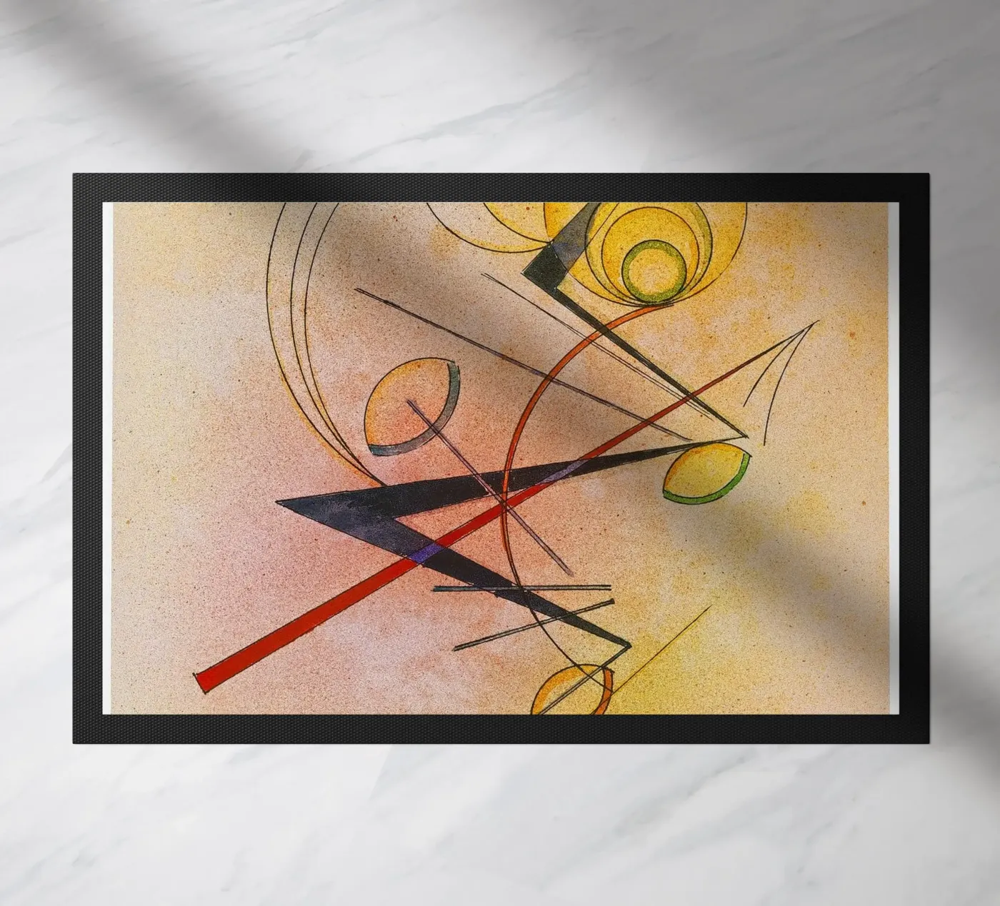 Kandinsky - Klein Warm deurmat van ARTOTHEK