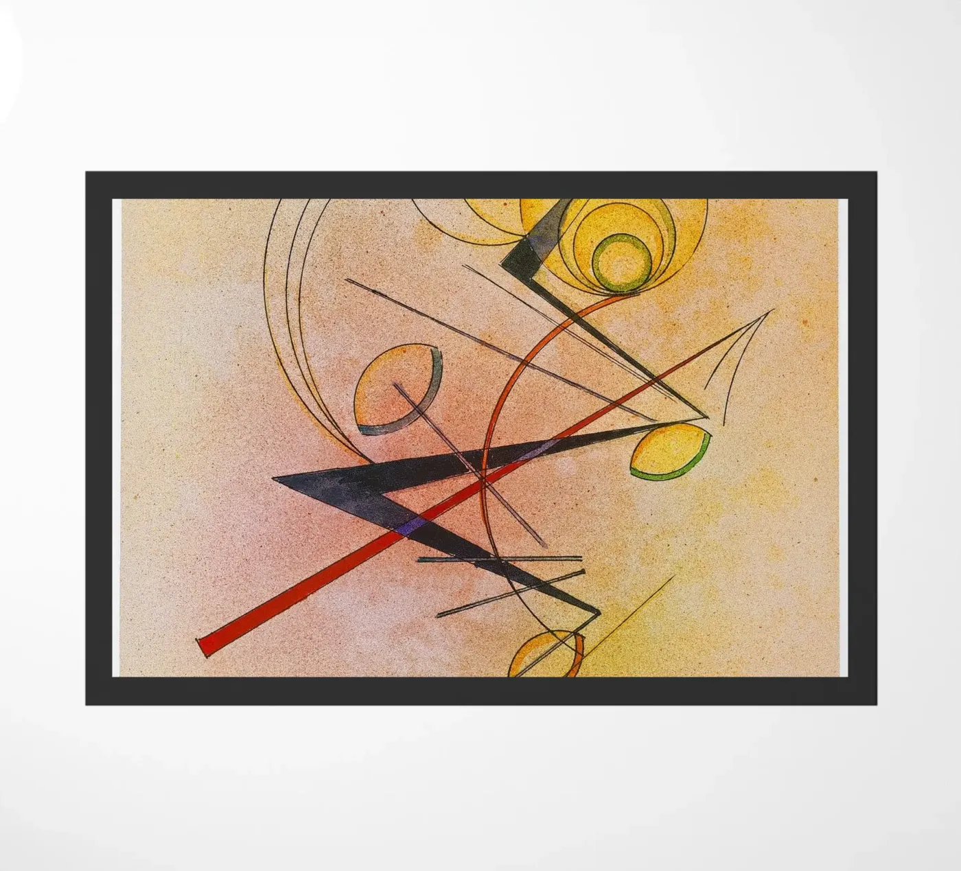 Kandinsky - Klein Warm deurmat van ARTOTHEK