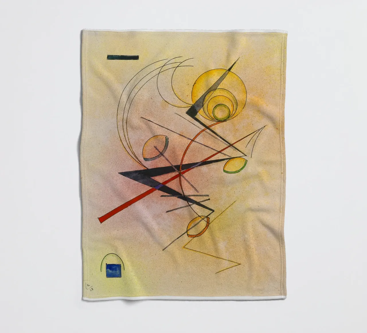 Kandinsky - Piccolo caldo coperta in pile da ARTOTHEK