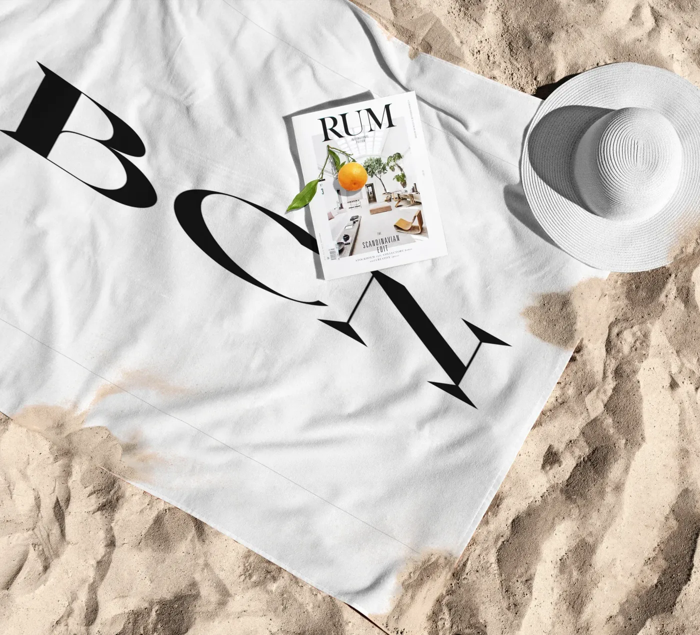 BCN beach towel by n.4