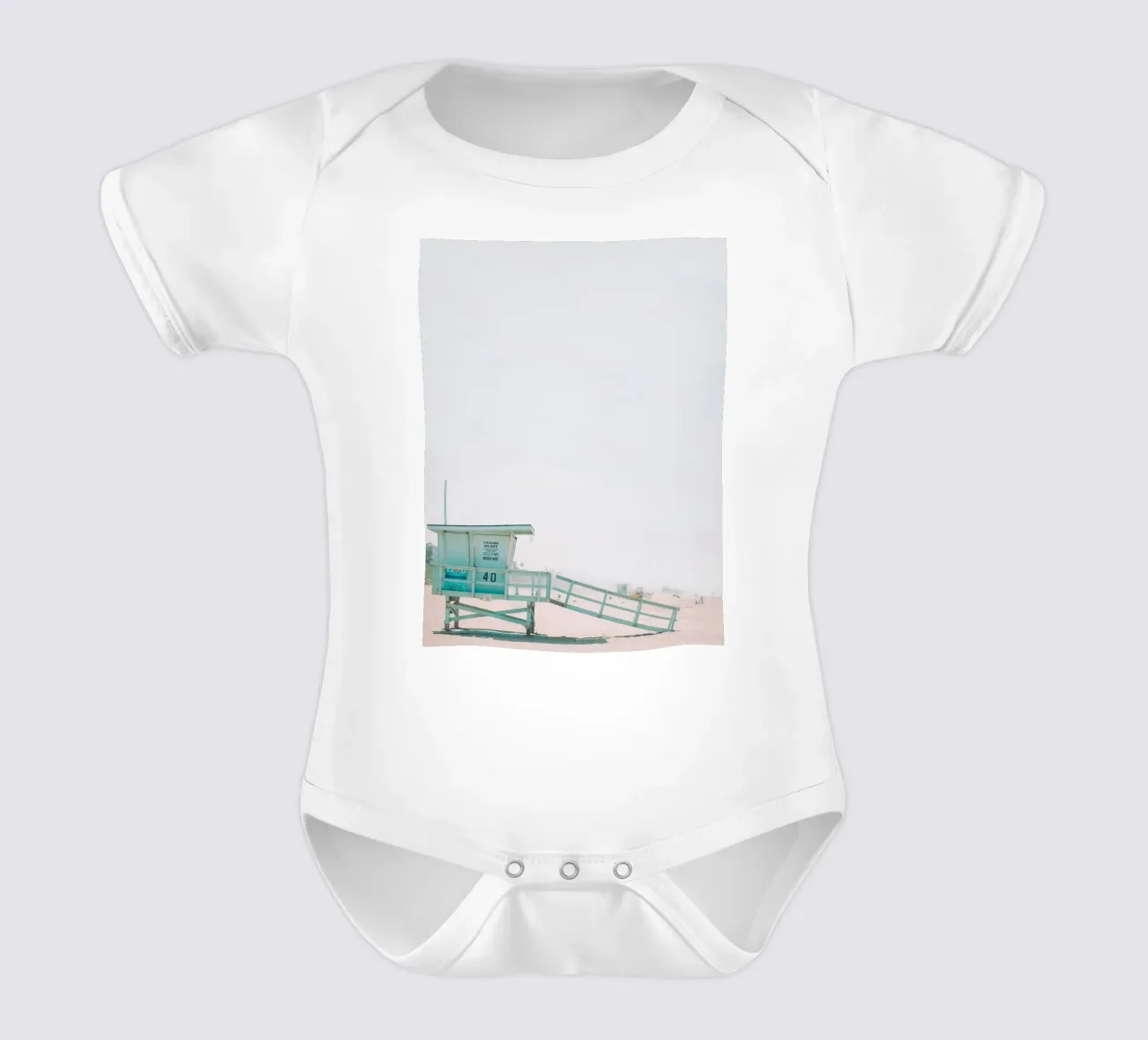 Spiaggia del bagnino body neonato maniche corte da Whole©