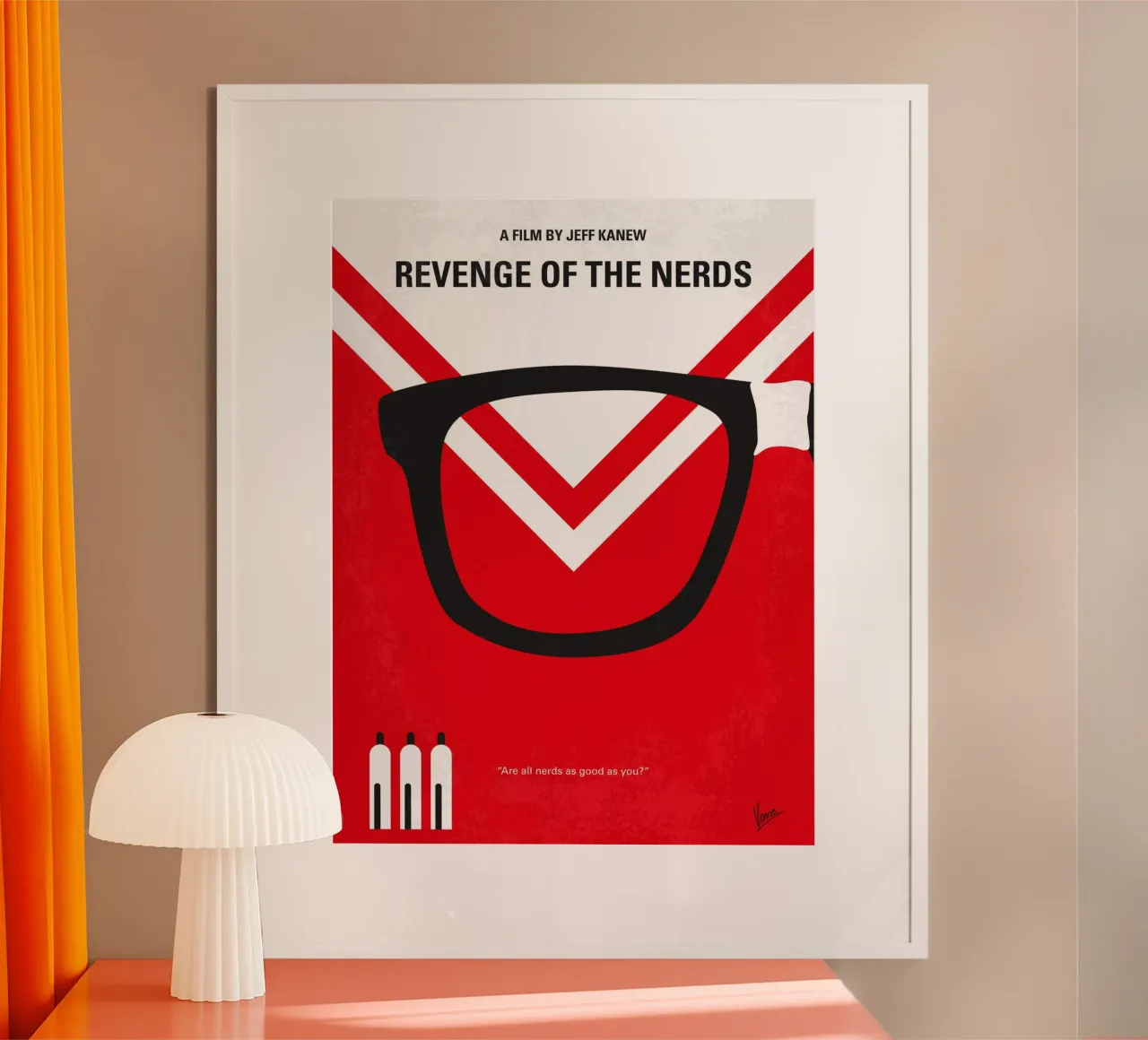 No504 My Revenge of the Nerds minimal movie poster carta hahnemühle da Chungkong