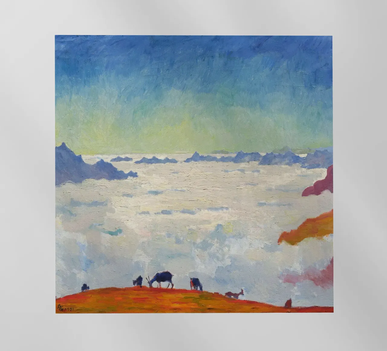 Giovanni Giacometti: Mare di Nebbia 1921 pellicola backlit da ARTOTHEK