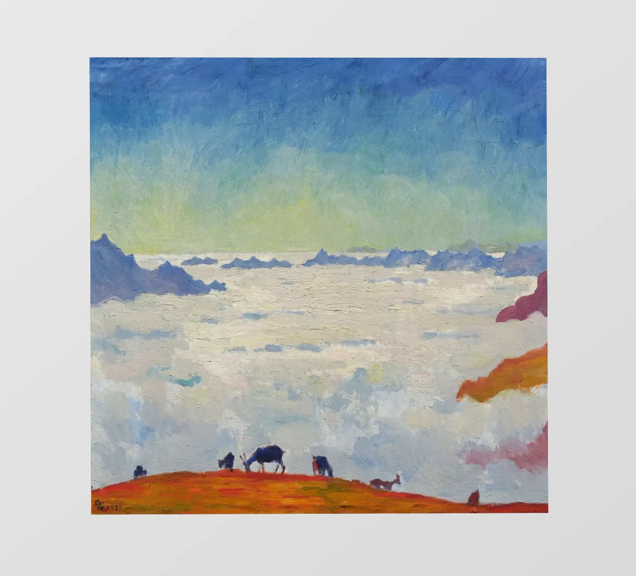 Giovanni Giacometti: Mare di Nebbia 1921 pellicola backlit da ARTOTHEK