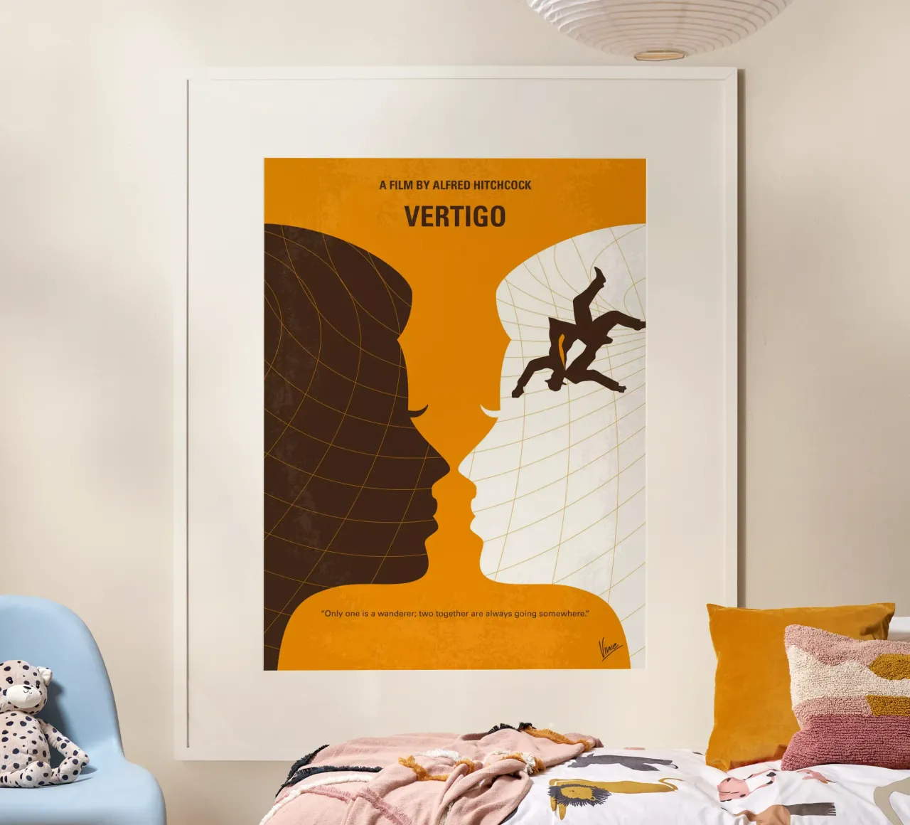 No510 My Vertigo minimal movie poster poster con telaio in plastica da Chungkong