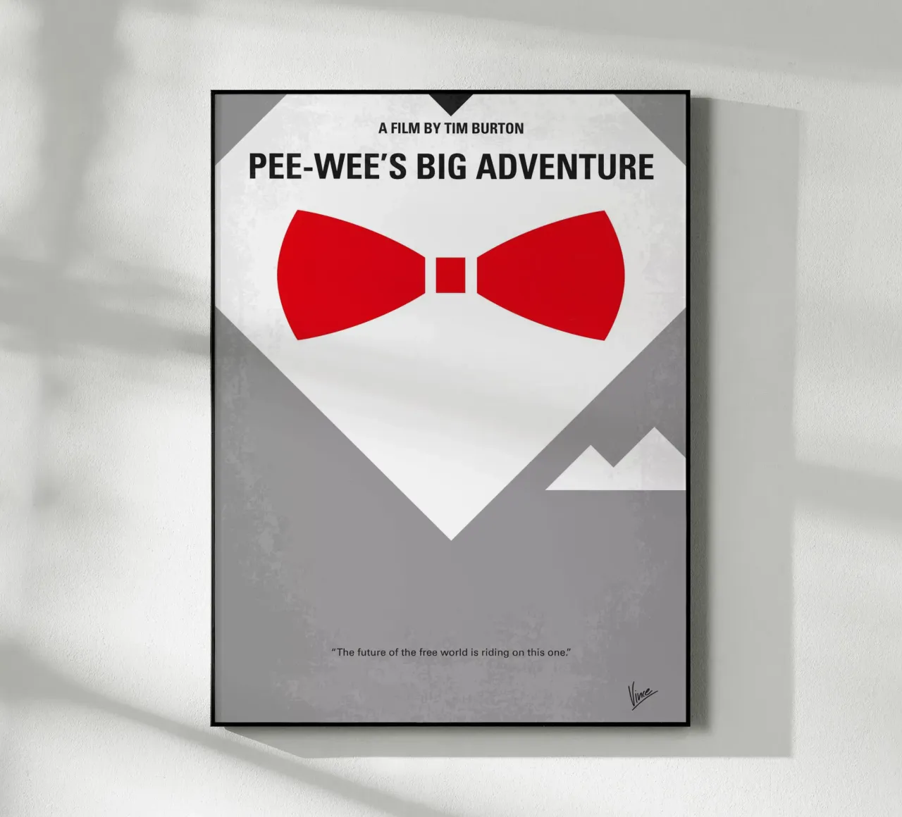No511 My Pee Wees Big Adventure minimal movie poster Acryl-Glas von Chungkong
