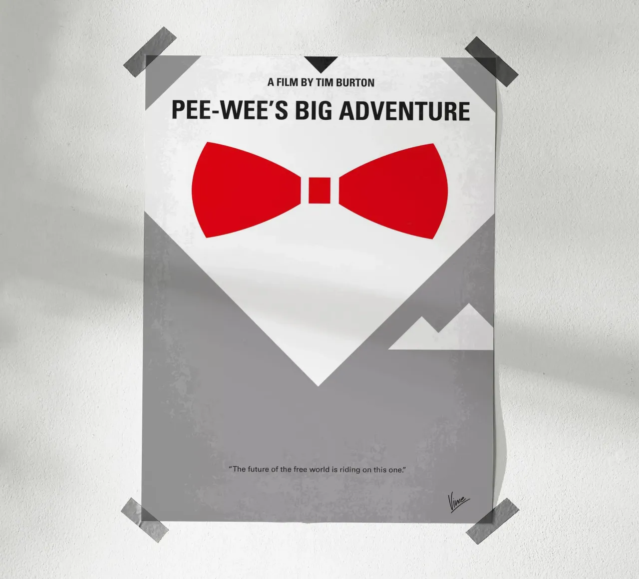 No511 My Pee Wees Big Adventure minimal movie poster poster da Chungkong
