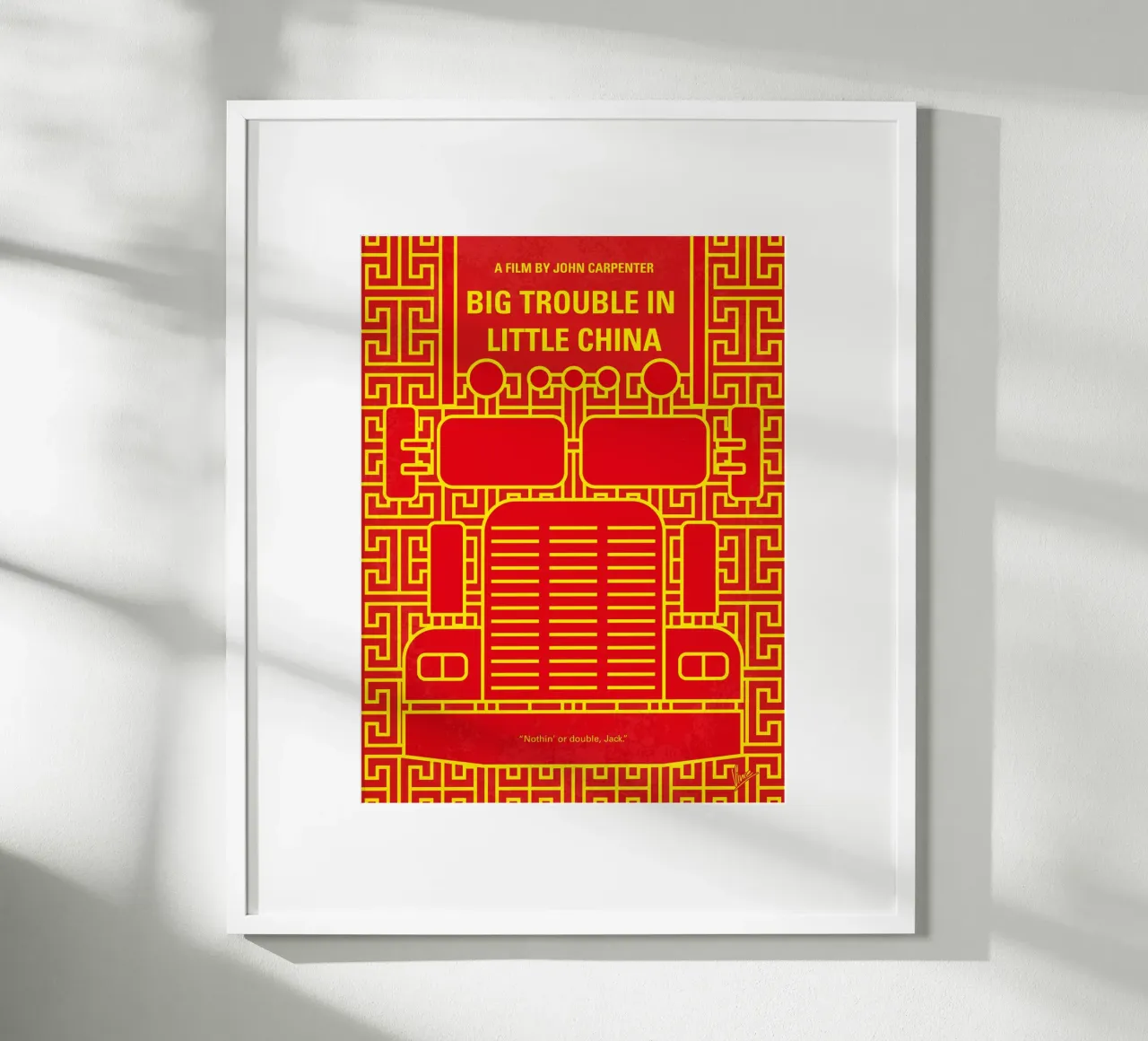 No515 My Big Trouble in Little China minimal movie poster poster da Chungkong
