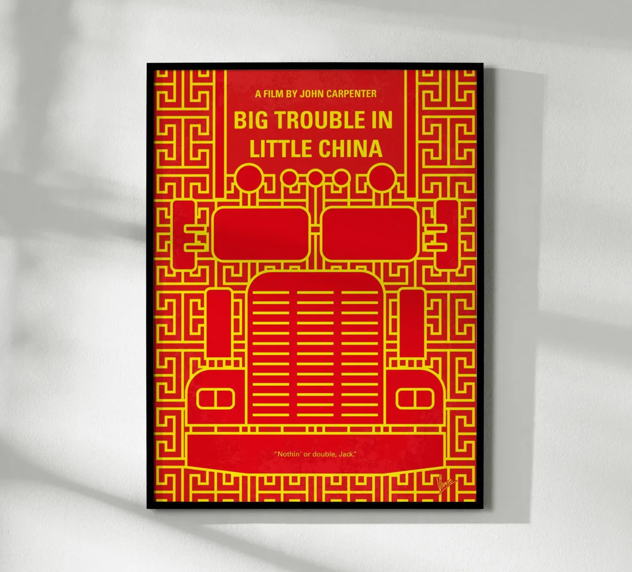 No515 My Big Trouble in Little China minimal movie poster poster da Chungkong
