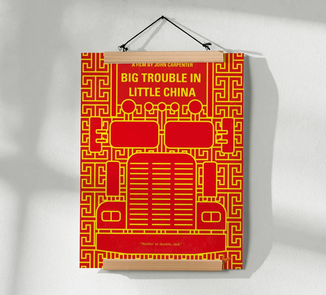 No515 My Big Trouble in Little China minimal movie poster poster da Chungkong