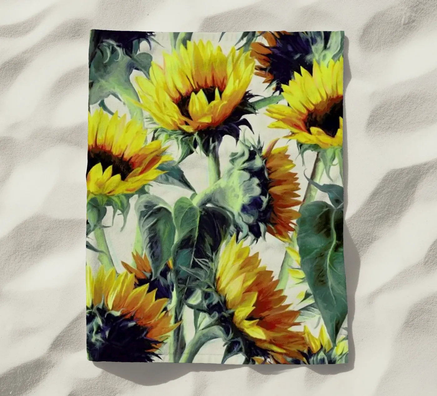 Sunflowers Forever telo mare da Micklyn Le Feuvre