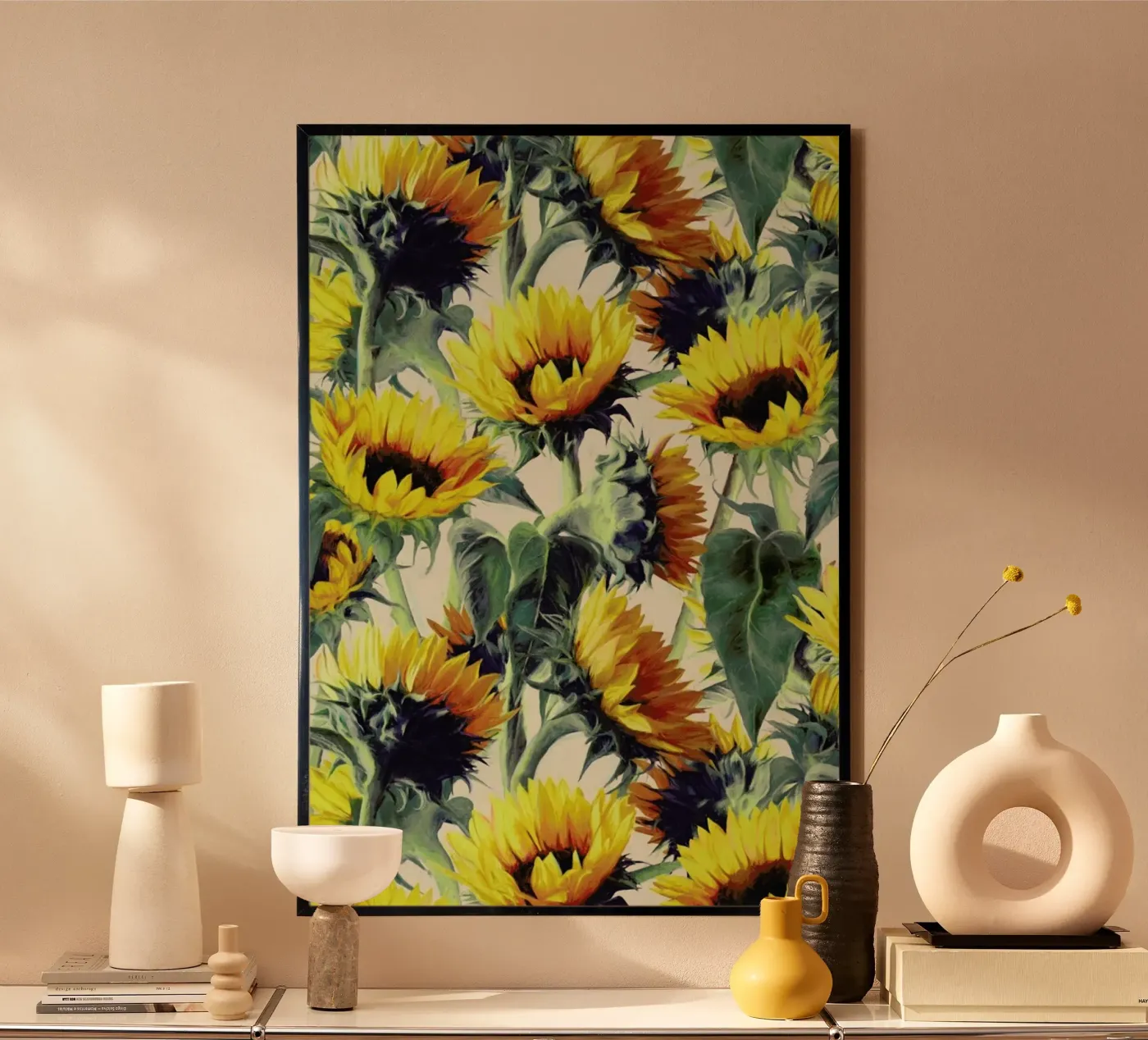 Sunflowers Forever poster da Micklyn Le Feuvre