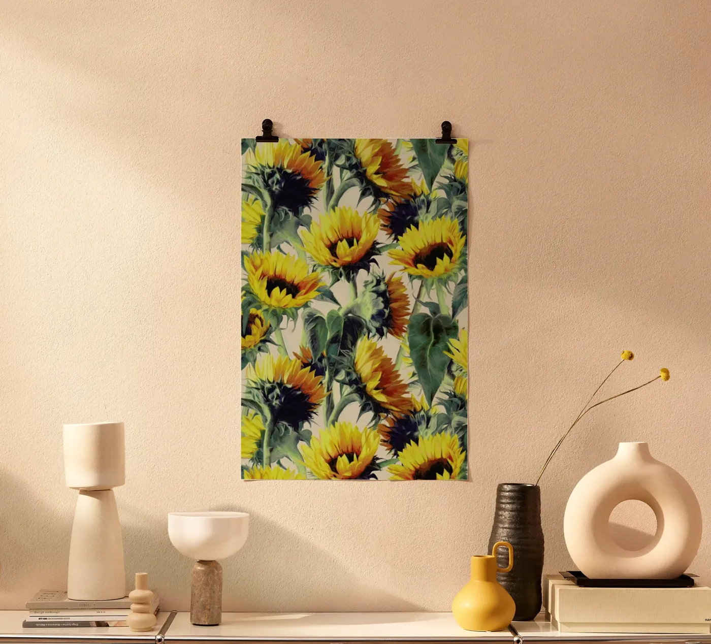 Sunflowers Forever poster da Micklyn Le Feuvre